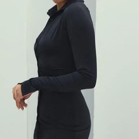 Sexy MistressRocks MARQUIS Black Long Sleeve Mini Dress - Picture 9 of 12